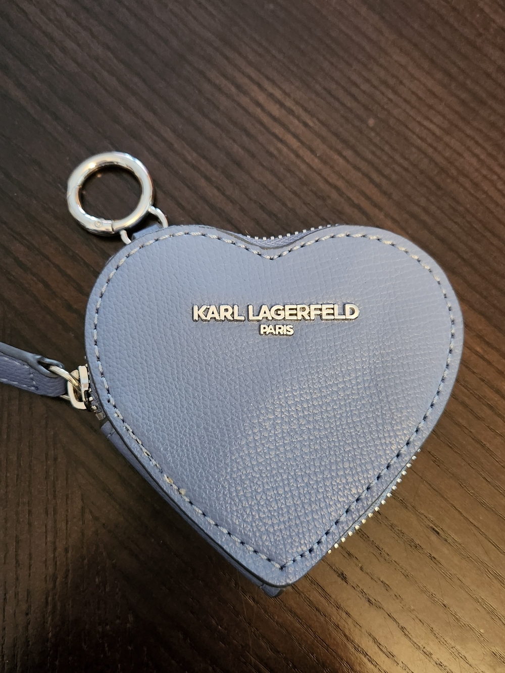 KARL LAGERFELD Heart Coin Pouch - Periwinkle Blue